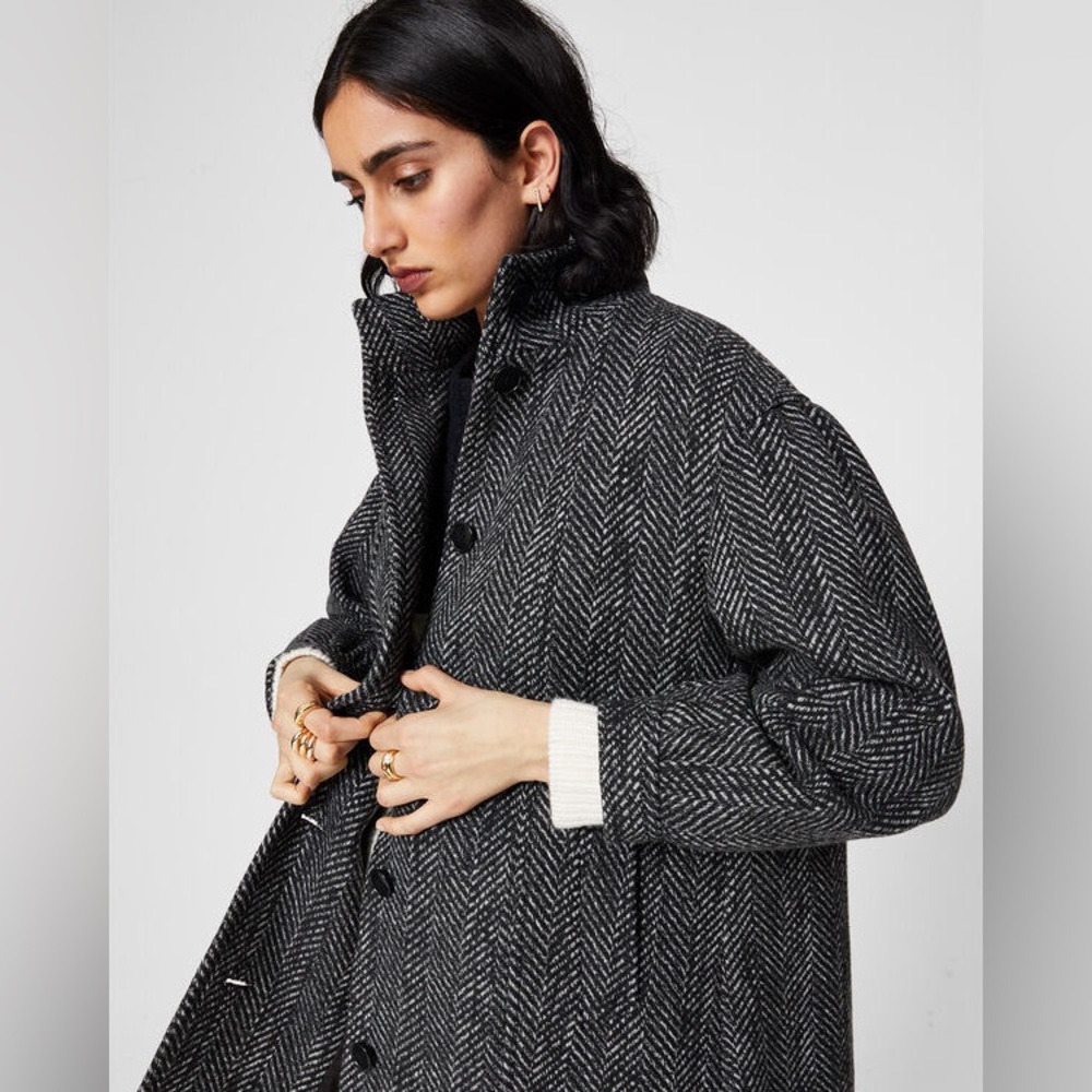 Herringbone Swing Coat
